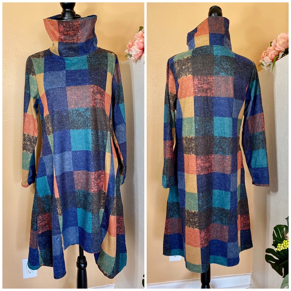 Turtleneck Sweater Dress